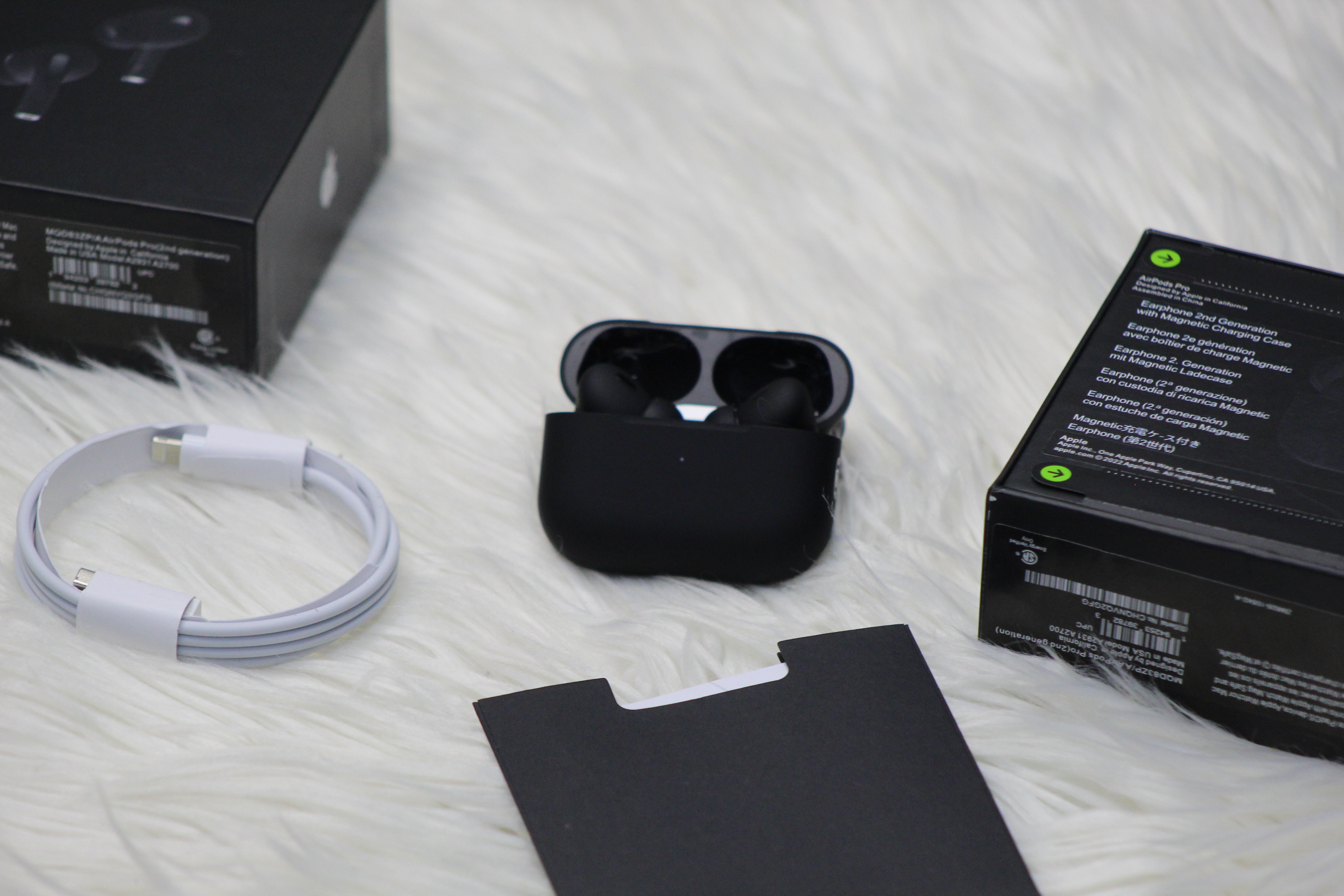 Apple AirPods Pro 2nd Gen Matte black With ANC + Free Case
