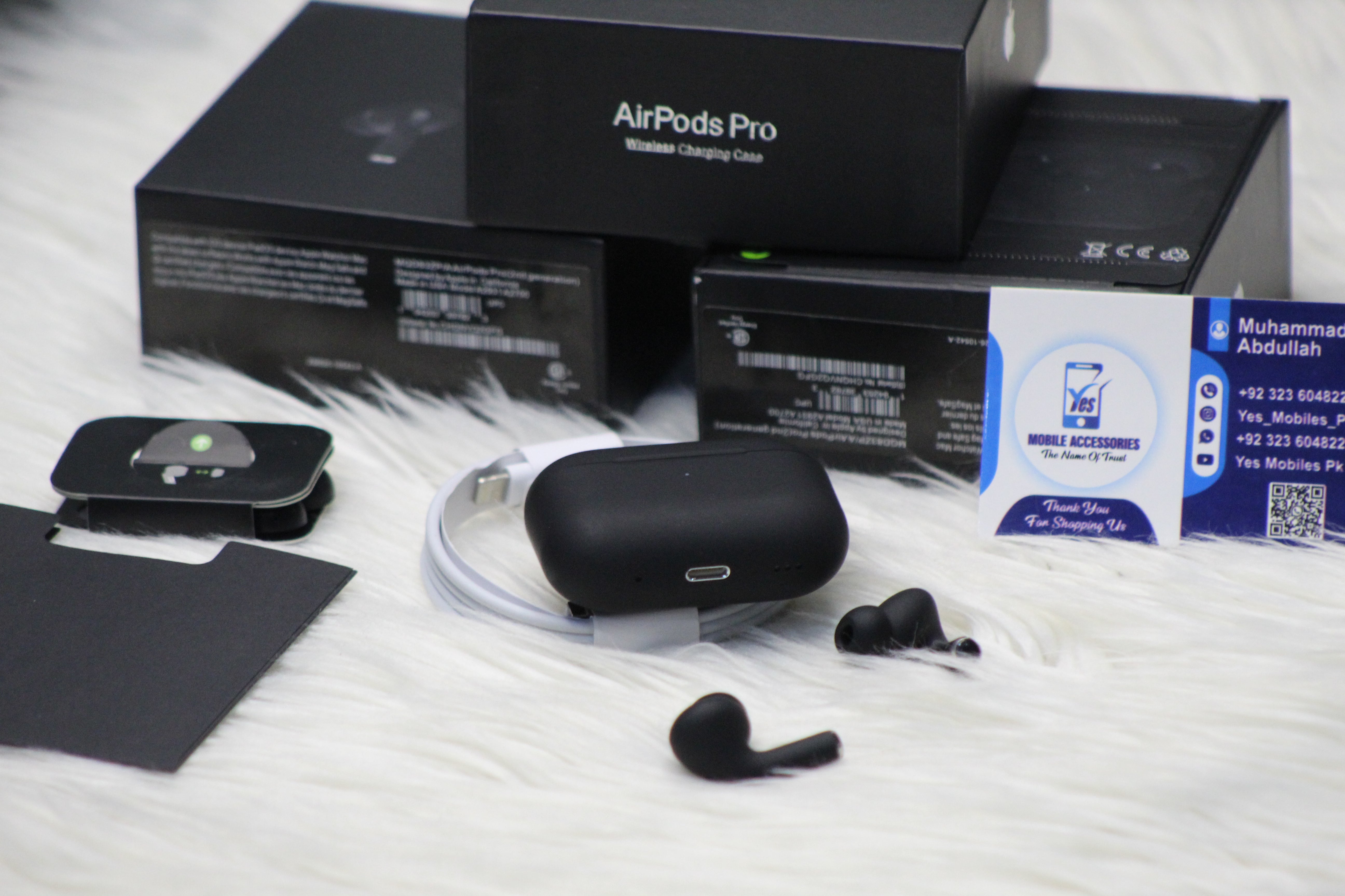 Apple AirPods Pro 2nd Gen Matte black With ANC + Free Case